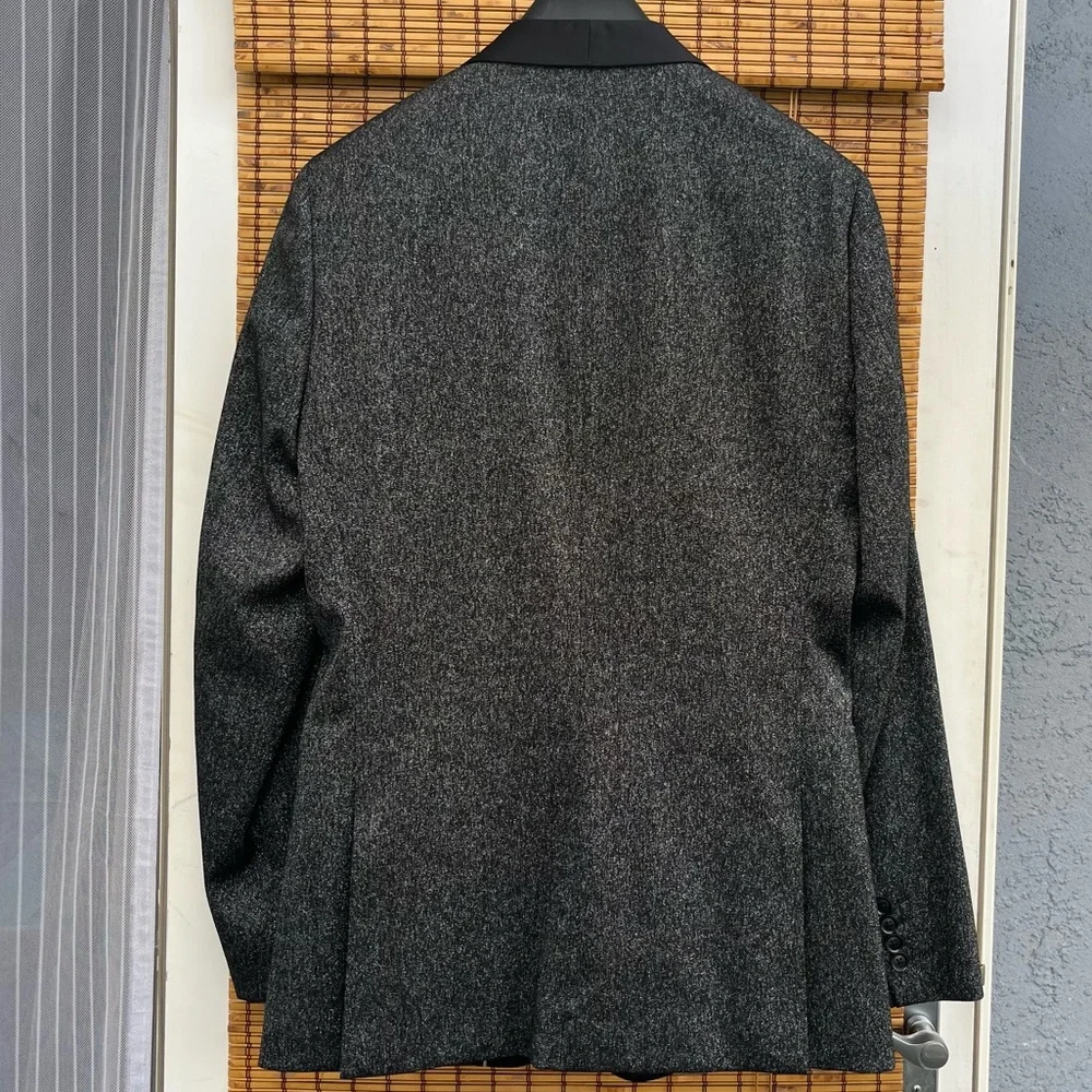 J. Ferrar Dinner Jacket Charcoal Sparkle - Picture 5 of 5